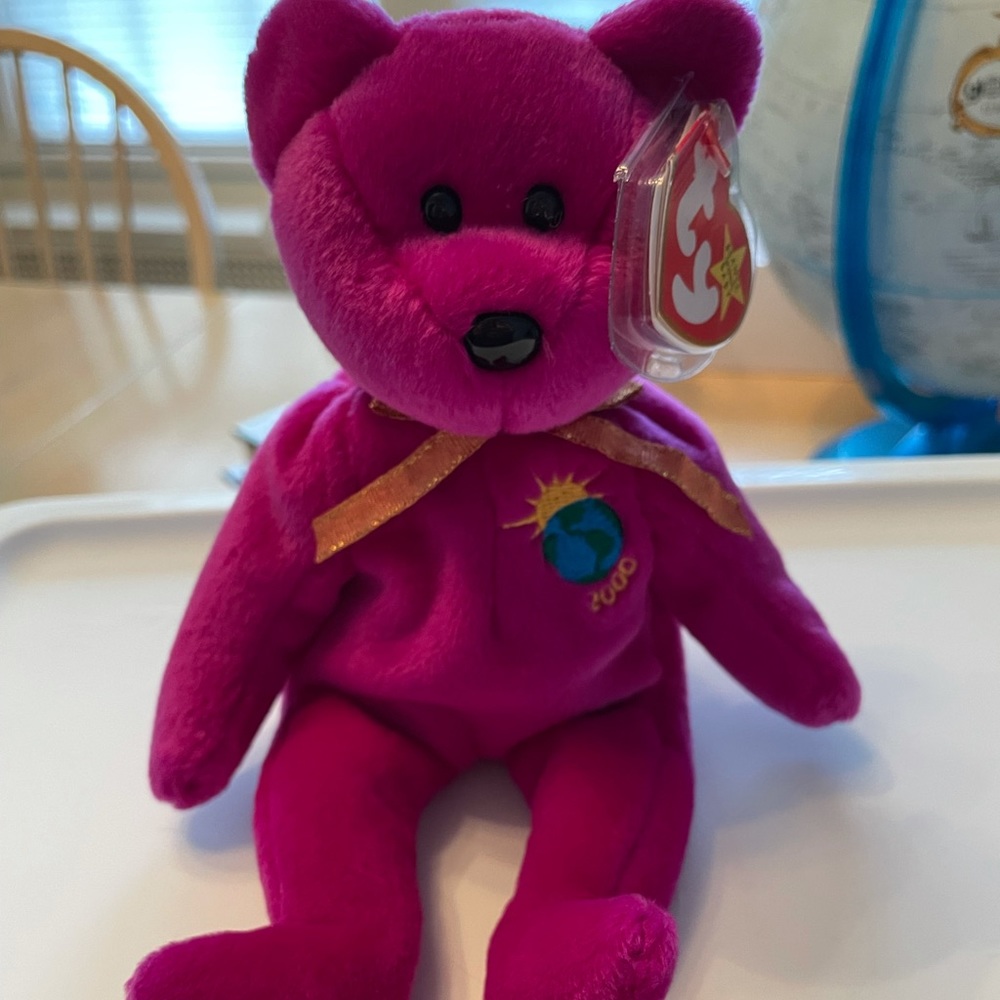 TY Beanie Babies - millennium bear 🌍💕
